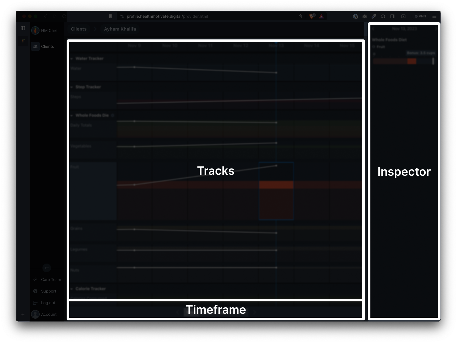 Timeline regions